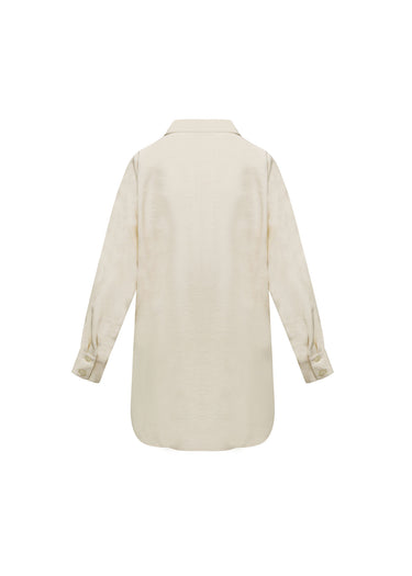 Camisa clasica beige