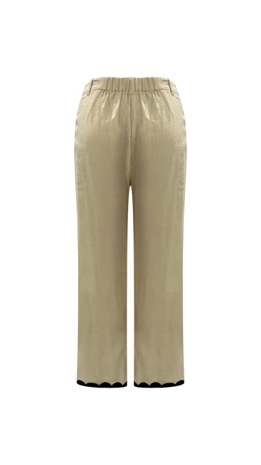 Pantalon con detalles de flores