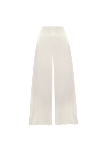 Pantalón ancho satinado