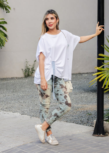 Jogger con estampado tie-dye