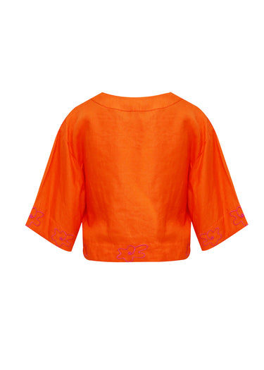 Blusa Bloom Infusion Orange