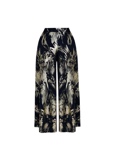 Pantalón Palazzo de brillo texturizado