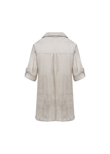 Camisa Relaxed Fit de Lino