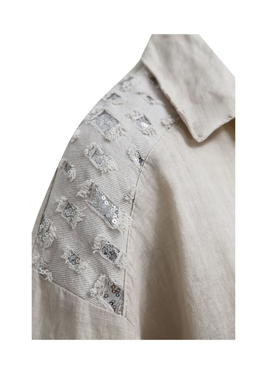 Camisa Relaxed Fit de Lino