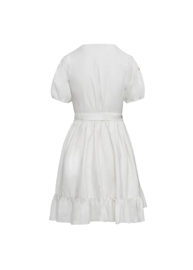 Vestido en lino bordado
