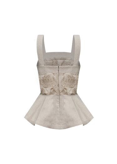 Blusa Fringed Sand