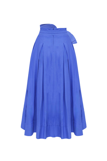 Falda en lino con moño